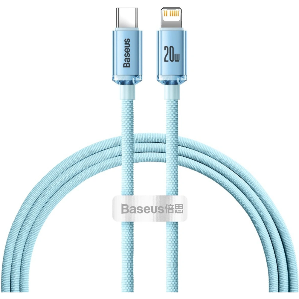 Hurtownia GSM - Kabel Baseus Crystal Shine Series USB-C/Lightning Power Delivery 20W 1,2m niebieski - BSU3637 - {ean13} - Hurt