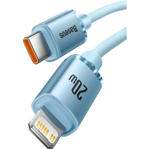 Kabel Baseus Crystal Shine Serie USB-C/Lightning Power Delivery 20W 1,2m blau