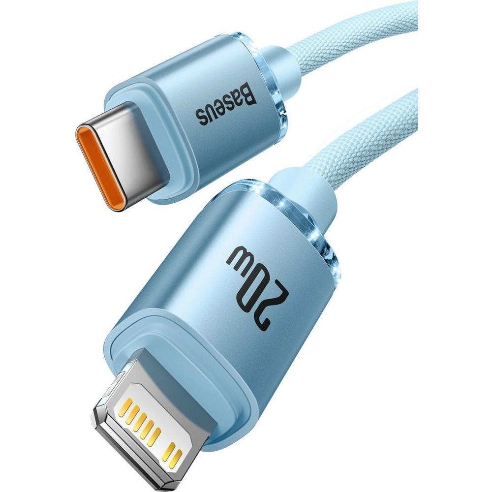 Hurtownia GSM - Kabel Baseus Crystal Shine Series USB-C/Lightning Power Delivery 20W 1,2m niebieski - BSU3637 - {ean13} - Hurt