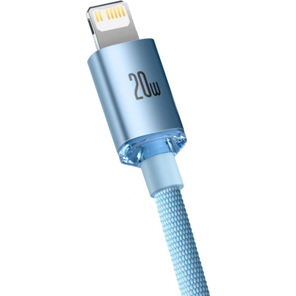 Hurtownia GSM - Kabel Baseus Crystal Shine Series USB-C/Lightning Power Delivery 20W 1,2m modrý - BSU3637 - {ean13} - Hurt
