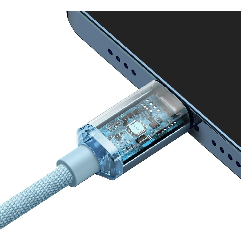 Hurtownia GSM - Kabel Baseus Crystal Shine Series USB-C/Lightning Power Delivery 20W 1,2m niebieski - BSU3637 - {ean13} - Hurt