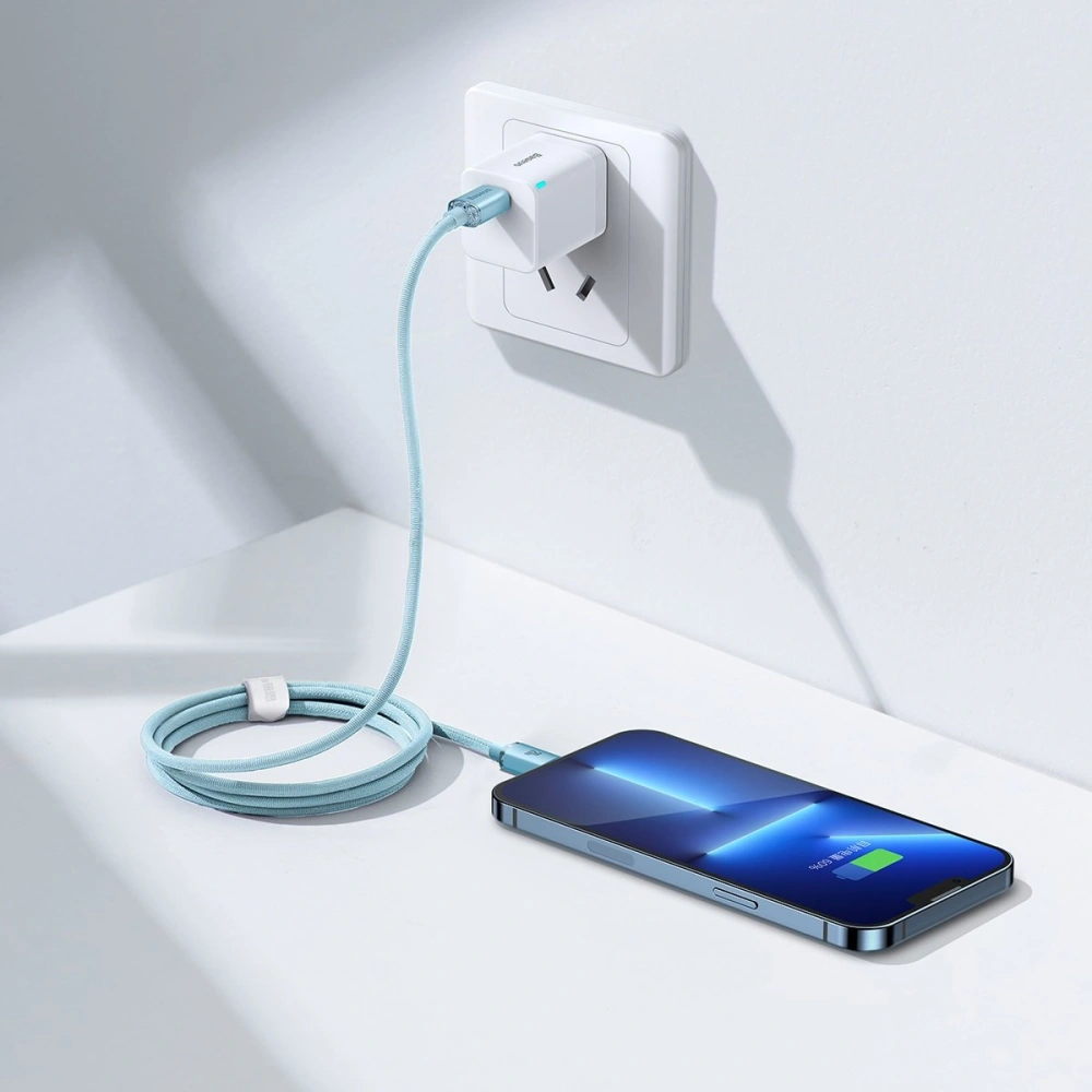 Hurtownia GSM - Kabel Baseus Crystal Shine Series USB-C/Lightning Power Delivery 20W 1,2m niebieski - BSU3637 - {ean13} - Hurt