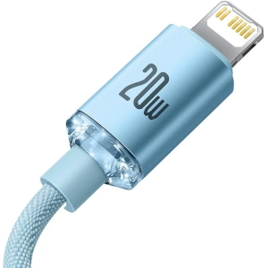 Baseus Crystal Shine Series USB-C/Lightning Cable Power Delivery 20W 1.2m blue (CAJY001303)
