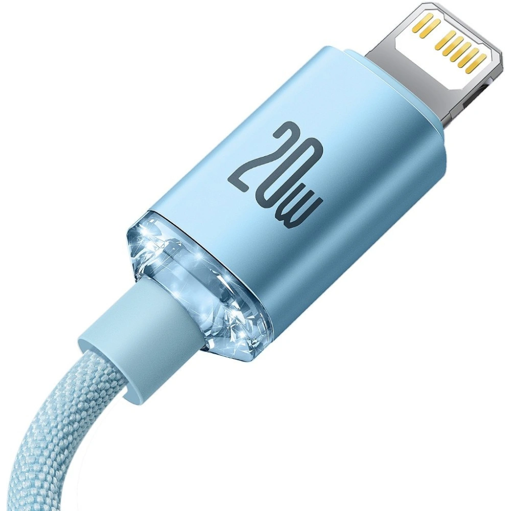 Hurtownia GSM - Kabel Baseus Crystal Shine Series USB-C/Lightning Power Delivery 20W 1,2m niebieski - BSU3637 - {ean13} - Hurt