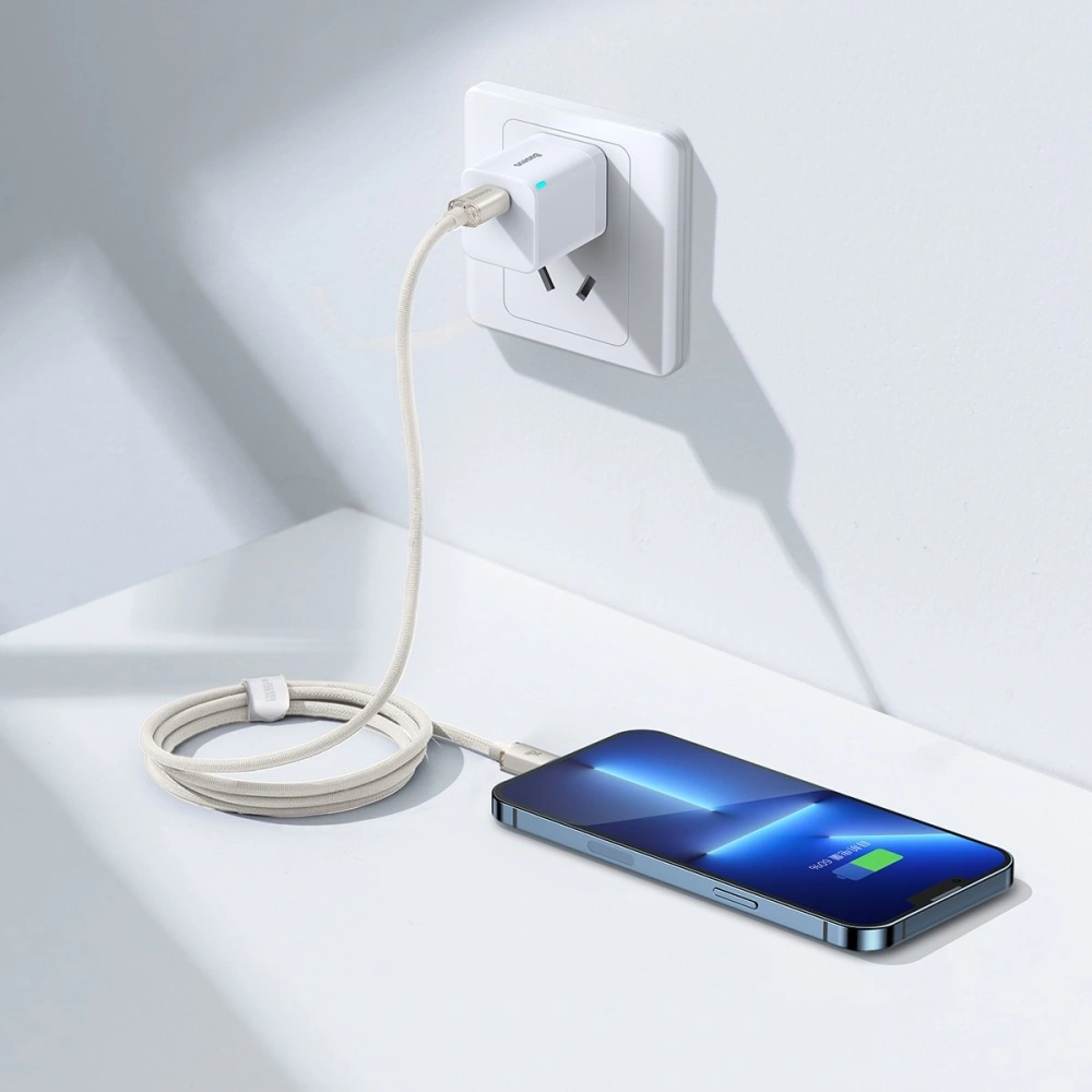 Hurtownia GSM - Kábel Baseus Crystal Shine Series USB-C/Lightning Power Delivery 20W 1,2m rózsaszín - BSU3638 - {ean13} - Hurt