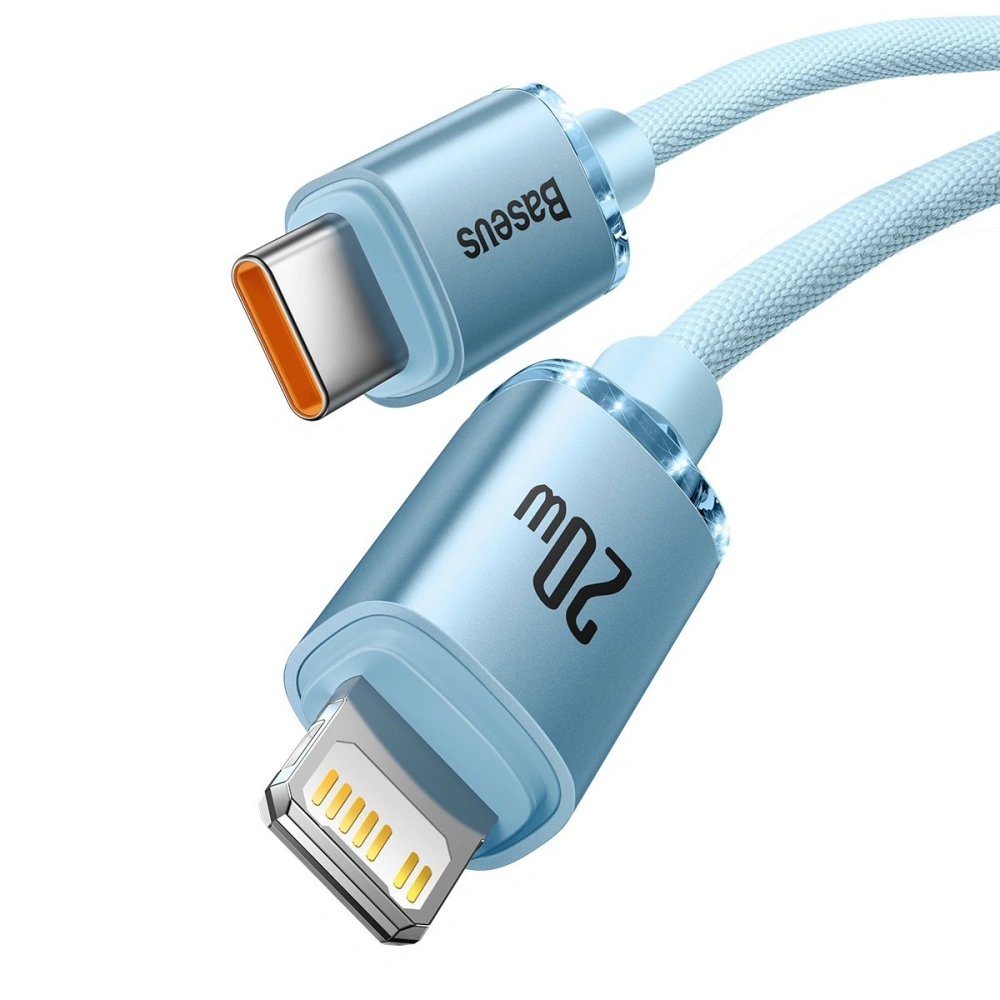 Hurtownia GSM - Kabel Baseus Crystal Shine Series USB-C/Lightning Power Delivery 20W 2m niebieski - BSU3639 - {ean13} - Hurt