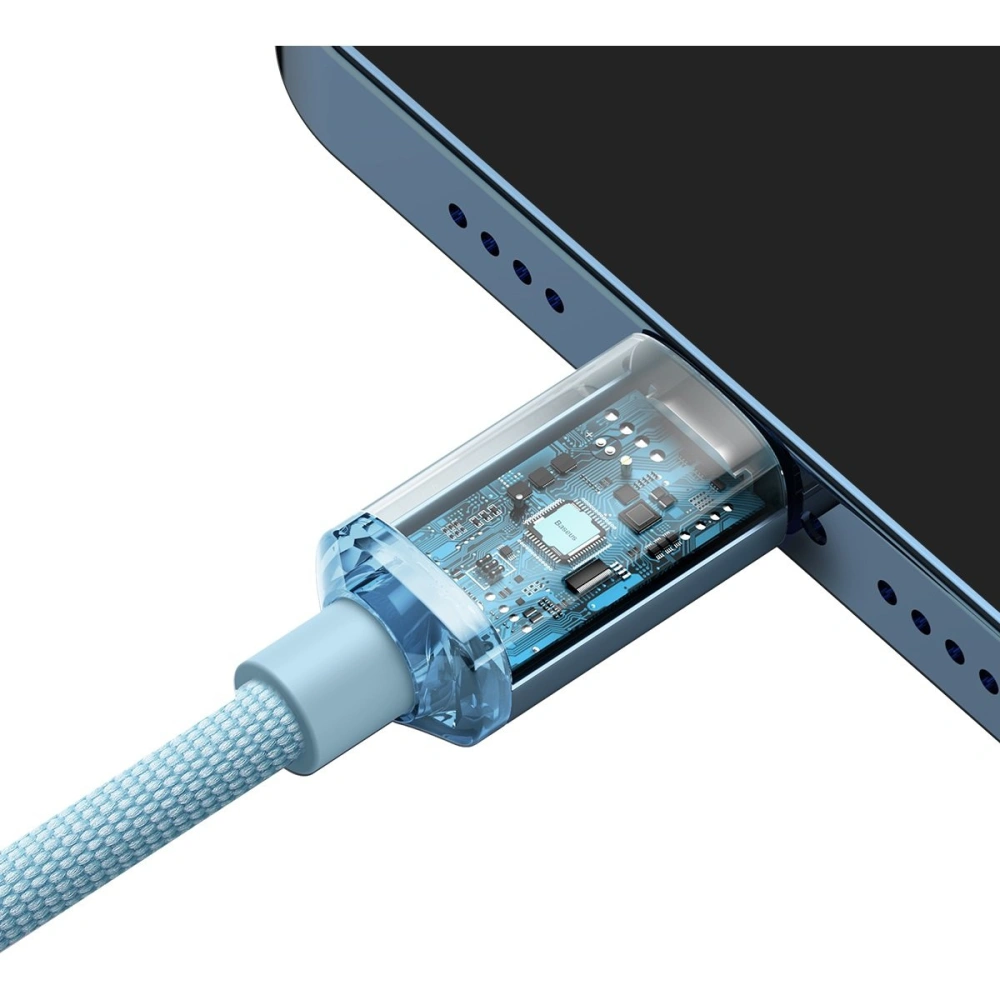 Hurtownia GSM - Cablul Baseus Crystal Shine Series USB-C/Lightning Power Delivery 20W 2m albastru - BSU3639 - {ean13} - Hurt