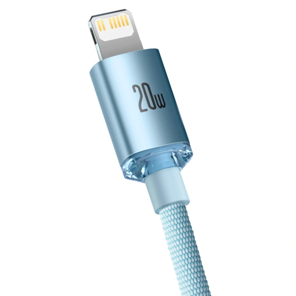 Hurtownia GSM - Cablul Baseus Crystal Shine Series USB-C/Lightning Power Delivery 20W 2m albastru - BSU3639 - {ean13} - Hurt