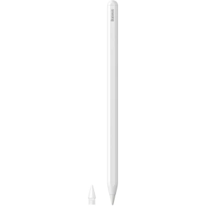 Hurtownia GSM - Aktiver Stylus Baseus + austauschbare Spitze weiß - BSU3641 - {ean13} - Hurt