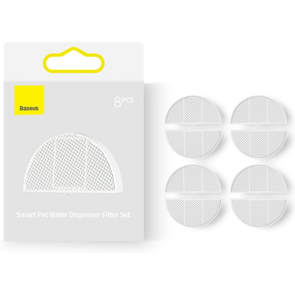 Hurtownia GSM - Wasserspenderfilterset für Haustiere Baseus weiß [8 PACK] - BSU3643 - {ean13} - Hurt