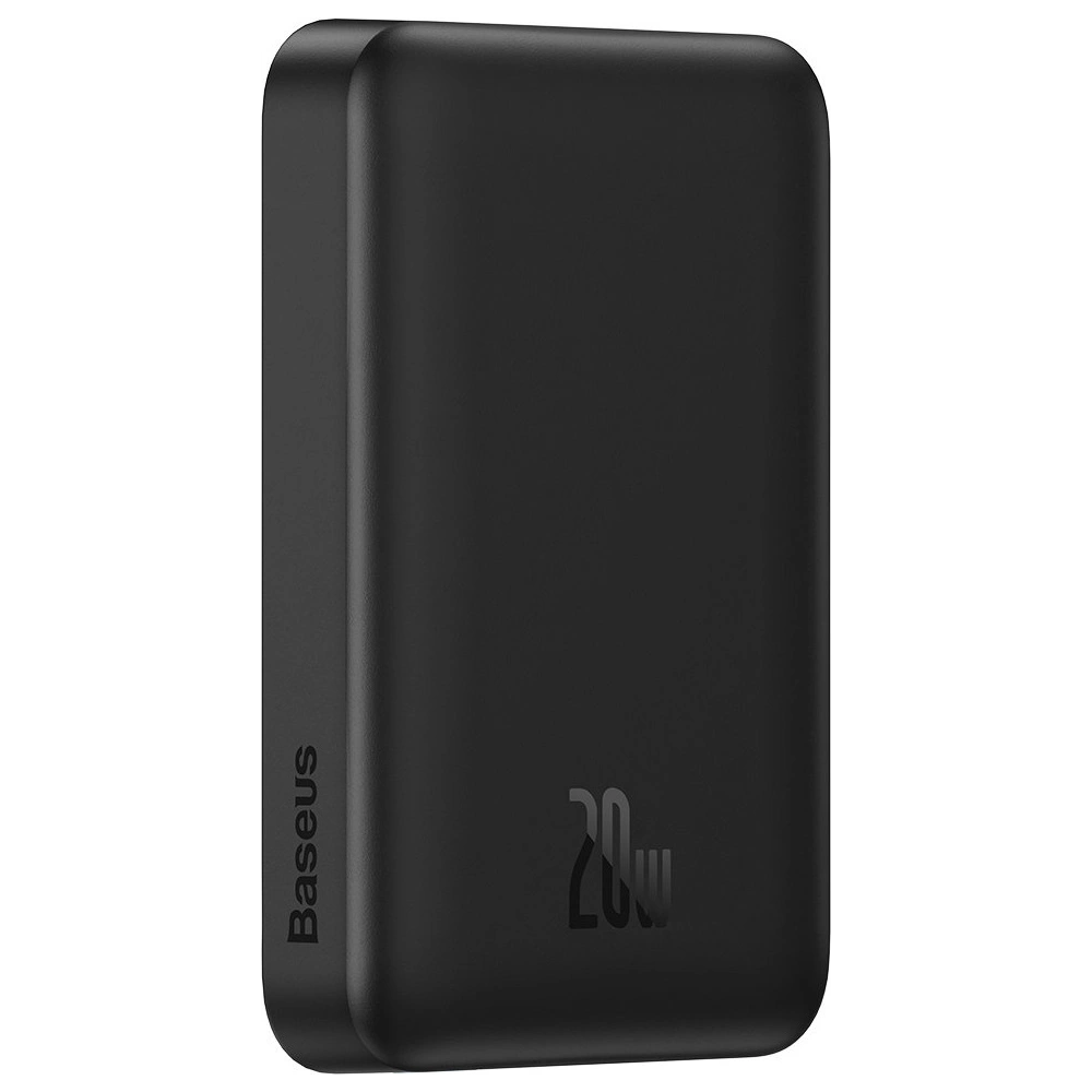 Hurtownia GSM - Powerbank Baseus Magnetic Mini 10000mAh 20W schwarz + USB-C/USB-C Kabel 60W (20V/3A) 0,5m schwarz - BSU3646 - {ean13} - Hurt