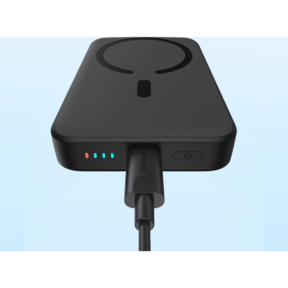 Hurtownia GSM - Powerbank Baseus Magnetic Mini 10000mAh 20W černý + kabel USB-C/USB-C 60W (20V/3A) 0,5m černý - BSU3646 - {ean13} - Hurt