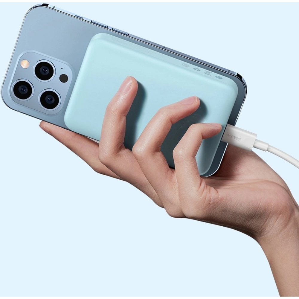 Hurtownia GSM - Powerbank Baseus Magnetic Mini 10000mAh 20W černý + kabel USB-C/USB-C 60W (20V/3A) 0,5m černý - BSU3646 - {ean13} - Hurt