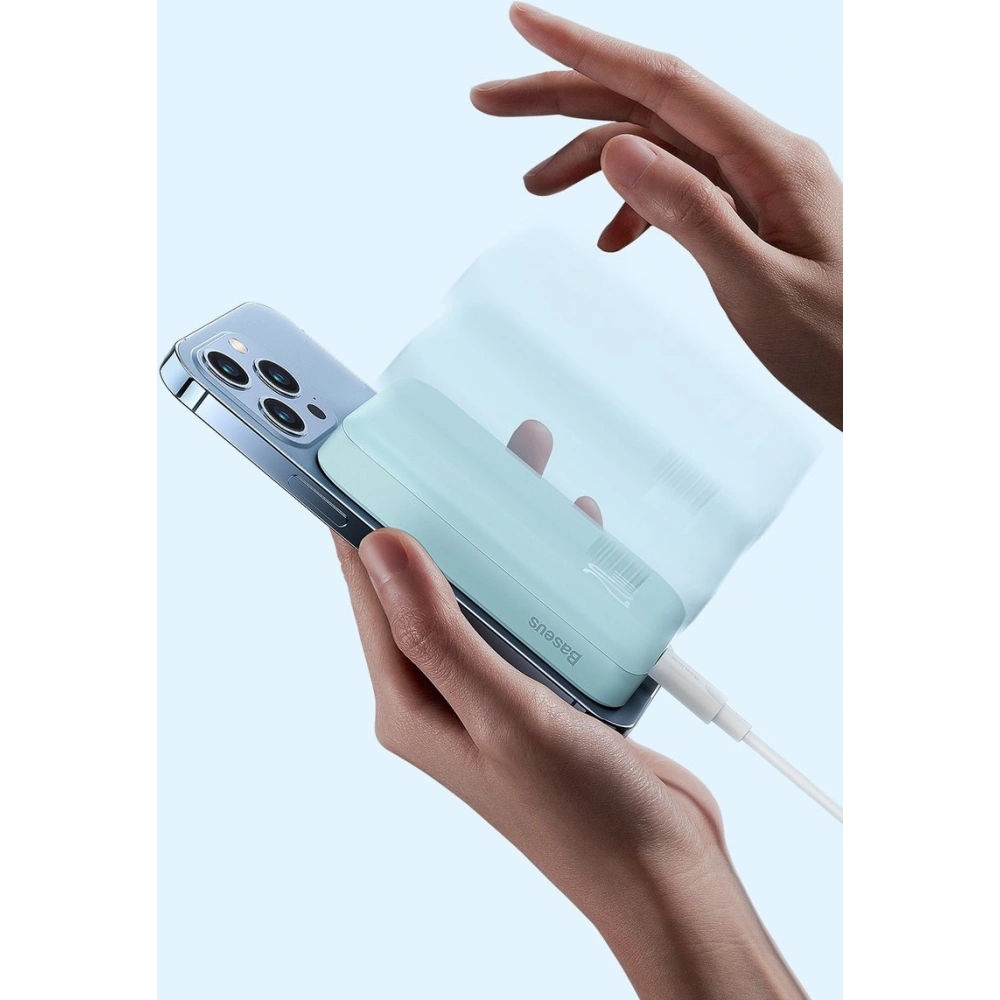Hurtownia GSM - Powerbank Baseus Magnetic Mini 10000mAh 20W černý + kabel USB-C/USB-C 60W (20V/3A) 0,5m černý - BSU3646 - {ean13} - Hurt