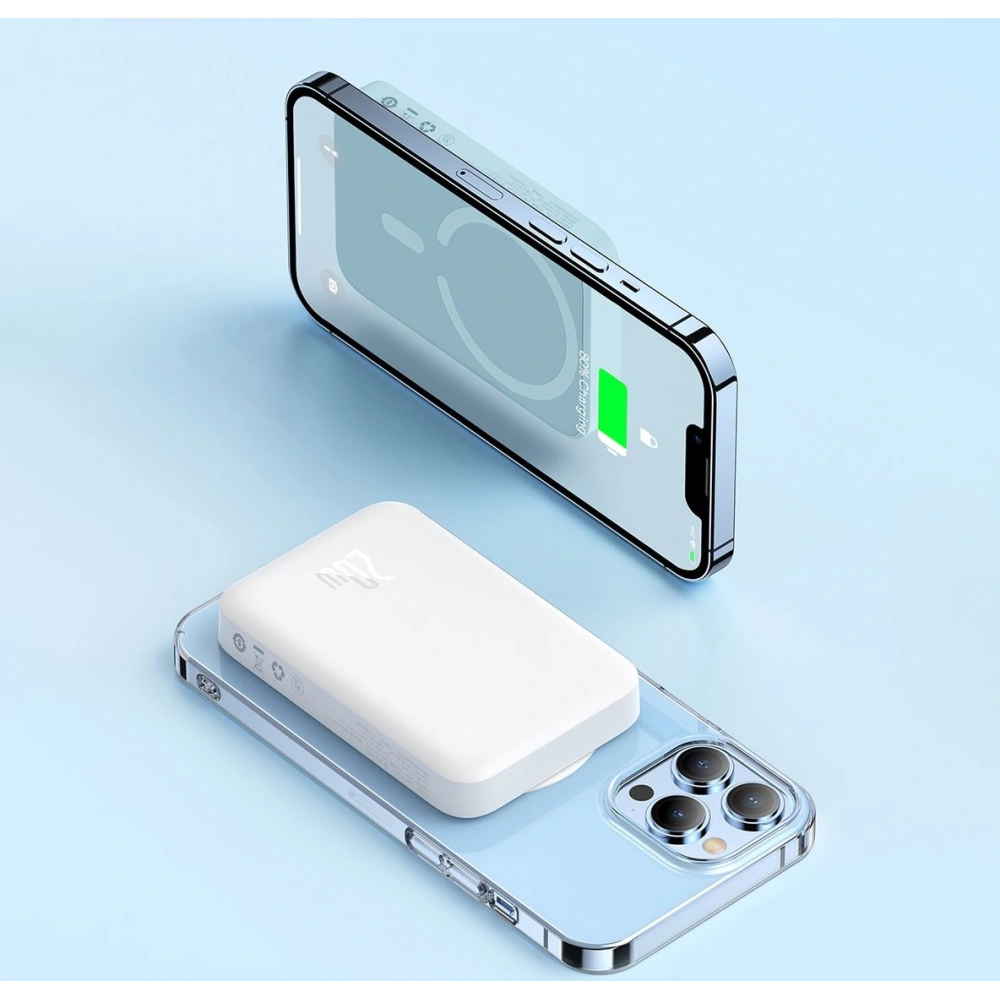Hurtownia GSM - Powerbank Baseus Magnetic Mini 10000mAh 20W černý + kabel USB-C/USB-C 60W (20V/3A) 0,5m černý - BSU3646 - {ean13} - Hurt