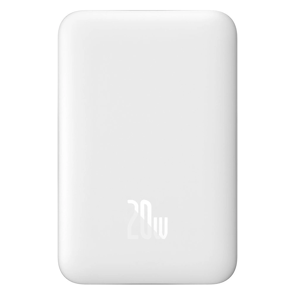Hurtownia GSM - Powerbank Baseus Magnetic Mini 10000mAh 20W bílý + kabel USB-C/USB-C 60W (20V/3A) 0,5m bílý - BSU3647 - {ean13} - Hurt