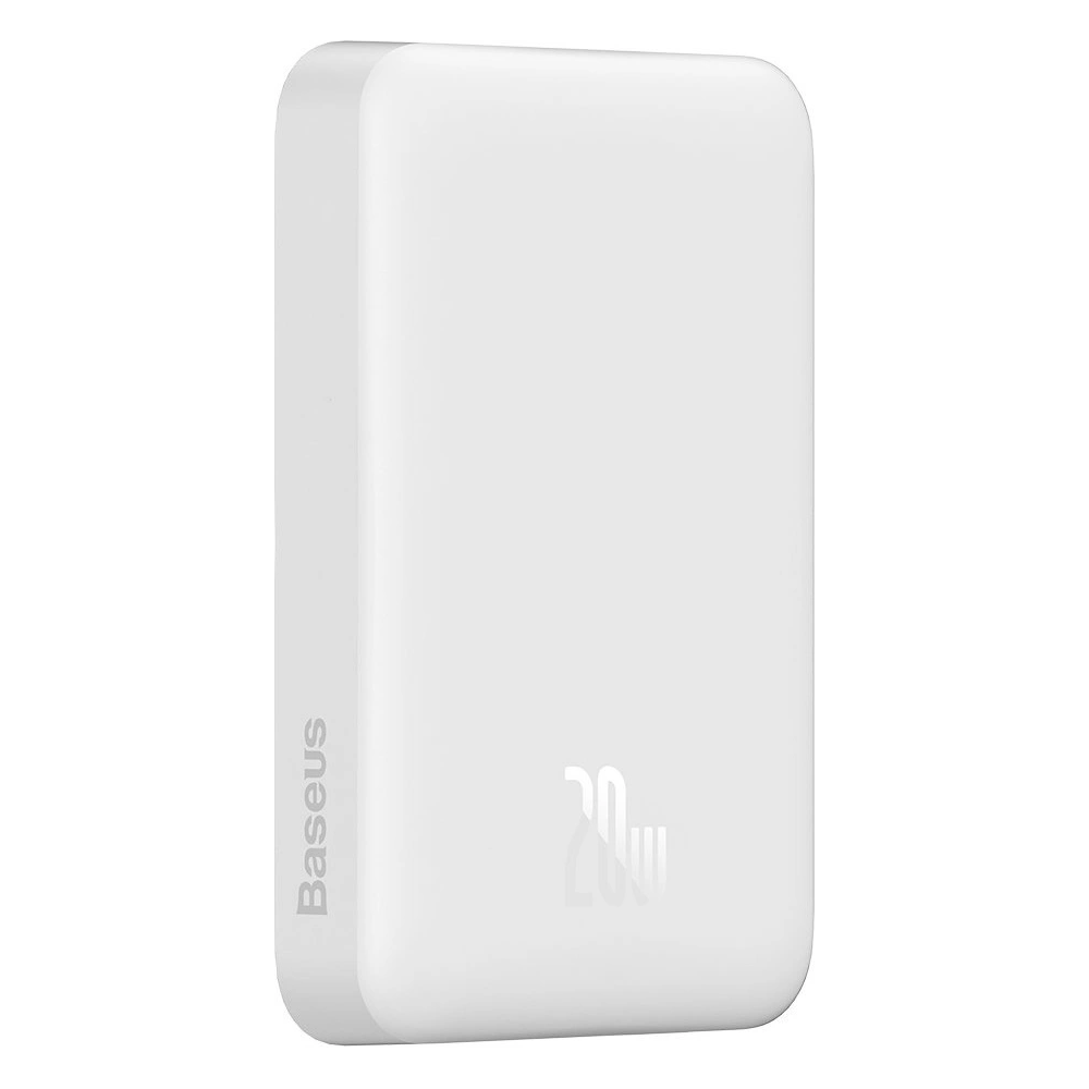 Hurtownia GSM - Powerbank Baseus Magnetic Mini 10000mAh 20W bílý + kabel USB-C/USB-C 60W (20V/3A) 0,5m bílý - BSU3647 - {ean13} - Hurt
