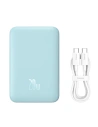 Powerbank Baseus Magnetic Mini 10000mAh 20W modrý + kabel USB-C/USB-C 60W (20V/3A) 0,5m bílý