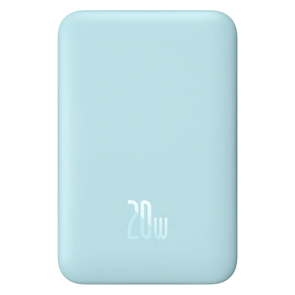 Hurtownia GSM - Powerbank Baseus Magnetic Mini 10000mAh 20W modrý + kabel USB-C/USB-C 60W (20V/3A) 0,5m bílý - BSU3648 - {ean13} - Hurt