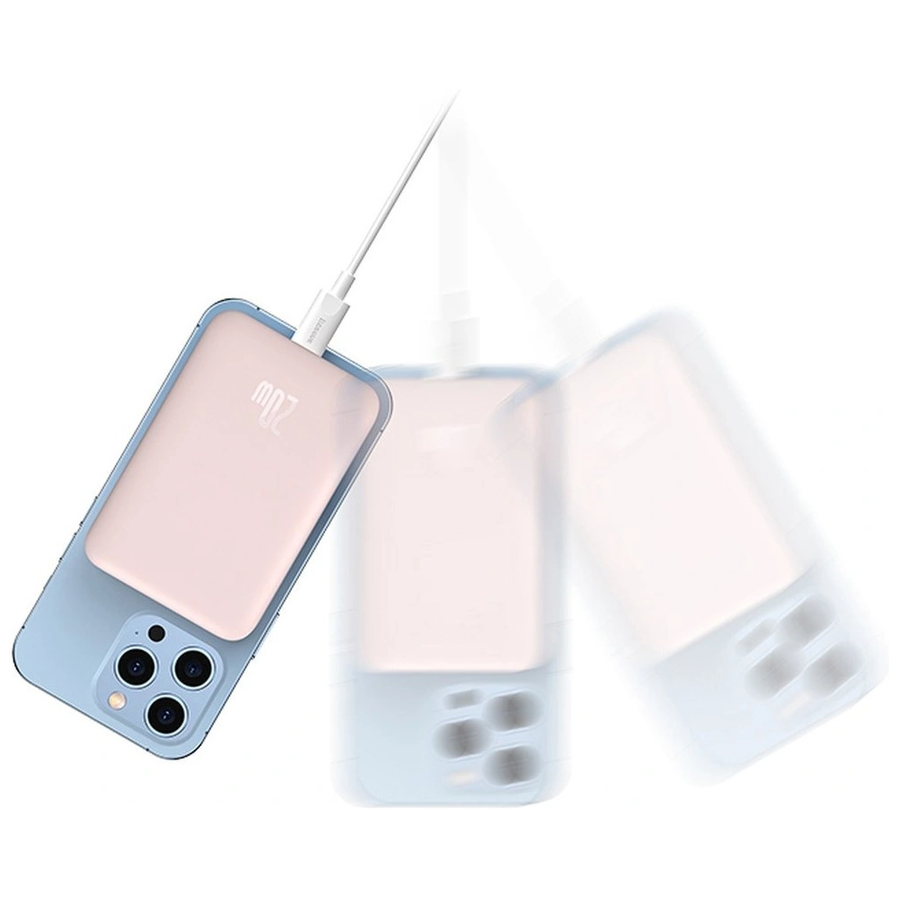 Wholesale Baseus Magnetic Mini fast charging mini power bank 10000mAh 20W blue + cable USB-C - USB-C 60W (20V / 3A) 0.5m white (PPCX030003) - BSU3648 - {ean13} - Hurt