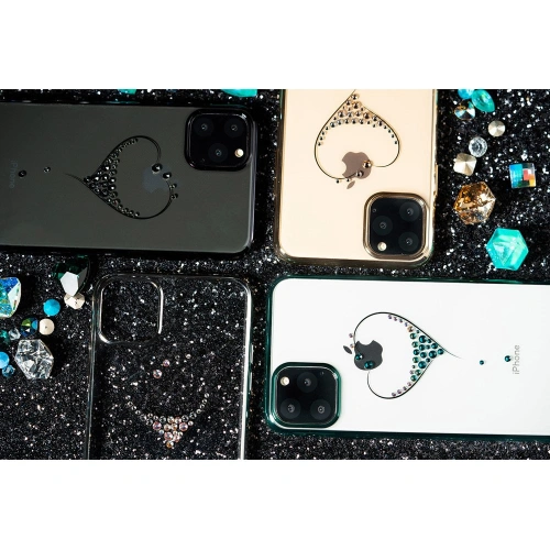 Etui Kingxbar Wish Swarovski Apple iPhone 11 Pro srebrny