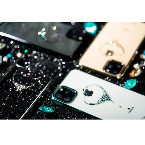 Etui Kingxbar Wish Swarovski Apple iPhone 11 Pro srebrny
