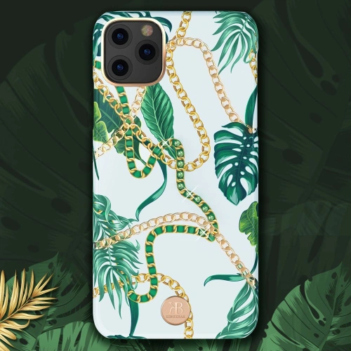 Etui Kingxbar Luxury Swarovski Apple iPhone 11 Pro Max zielony