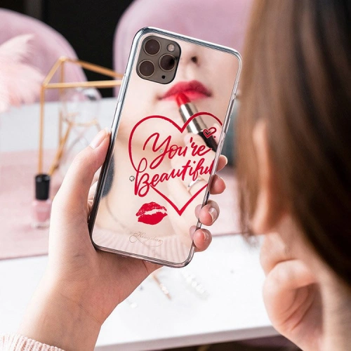 Etui Kingxbar Angel Swarovski My Angel Apple iPhone 11 Pro Max lusterko przezroczysty