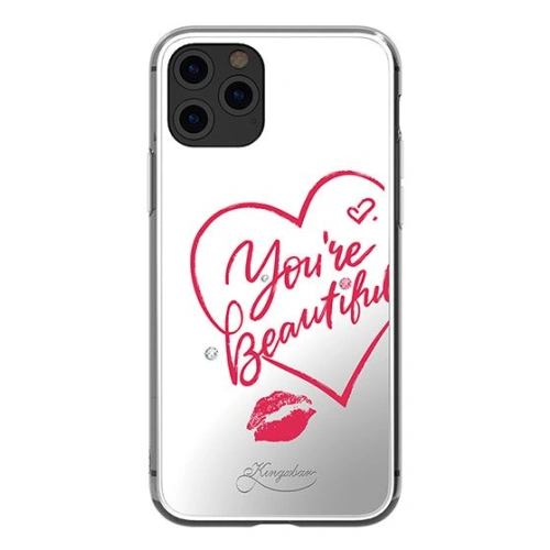 Etui Kingxbar Angel Swarovski Youre beautiful Apple iPhone 11 Pro Max lusterko przezroczysty