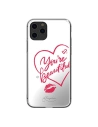 Etui Kingxbar Angel Swarovski Ești frumoasă Apple iPhone 11 Pro Max oglindă transparentă