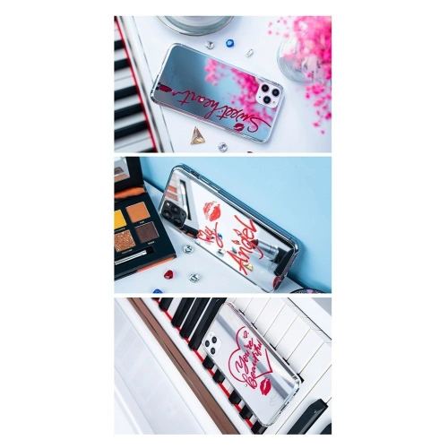 Etui Kingxbar Angel Swarovski Youre beautiful Apple iPhone 11 Pro Max lusterko przezroczysty