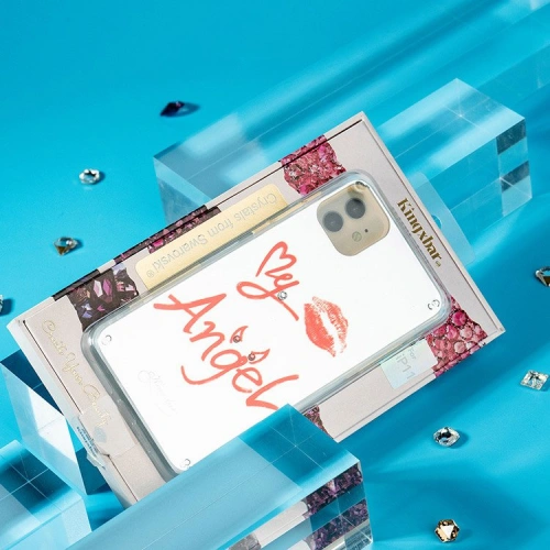 Etui Kingxbar Angel Swarovski Youre beautiful Apple iPhone 11 Pro Max lusterko przezroczysty