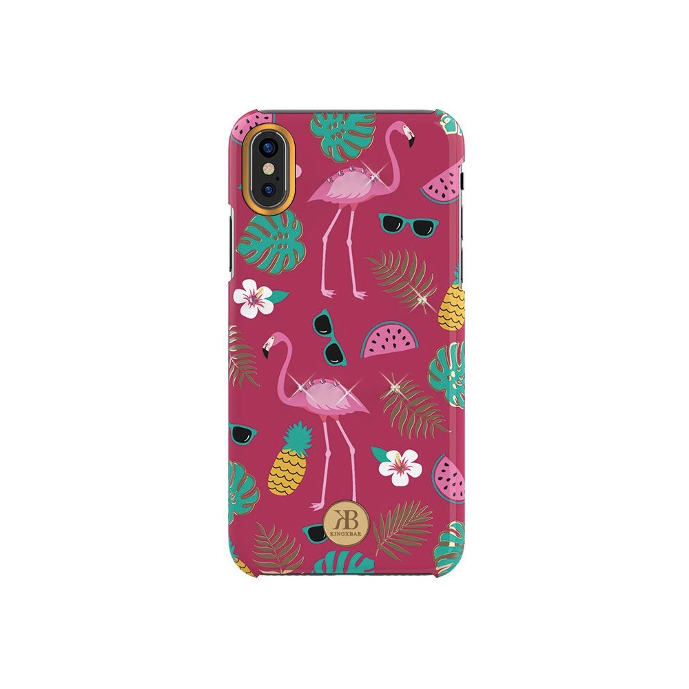 Hurtownia GSM - Case Kingxbar Blossom Swarovski Apple iPhone XS Max rosa - KGX236 - {ean13} - Hurt