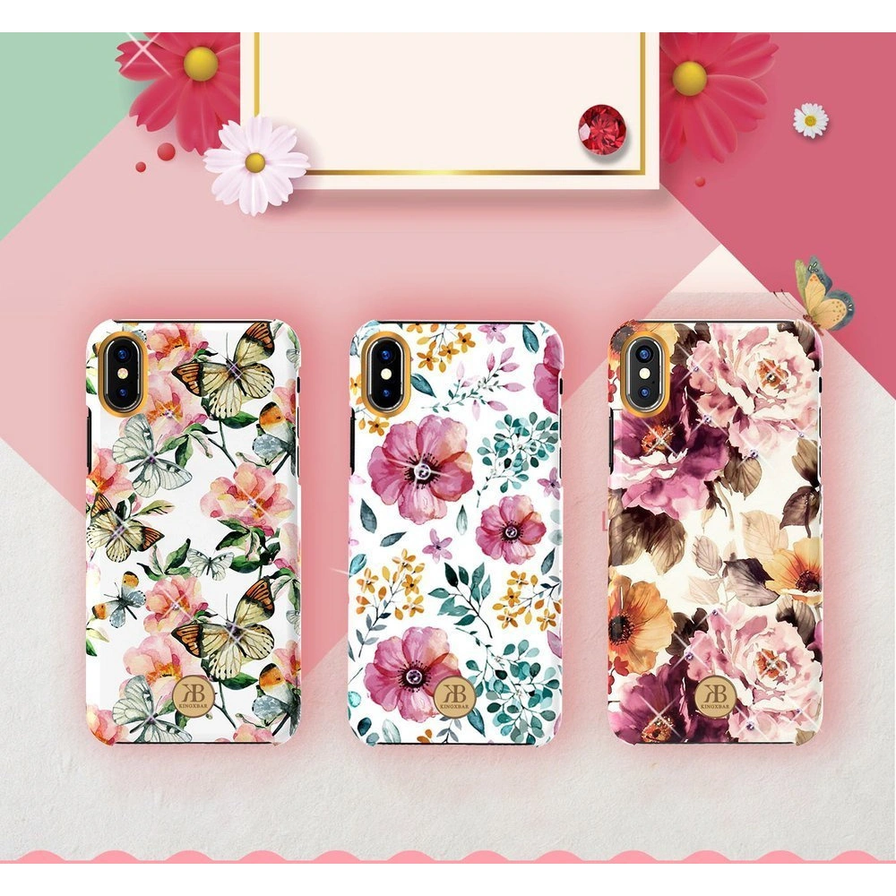 Hurtownia GSM - Case Kingxbar Blossom Swarovski Apple iPhone XS Max rosa - KGX236 - {ean13} - Hurt