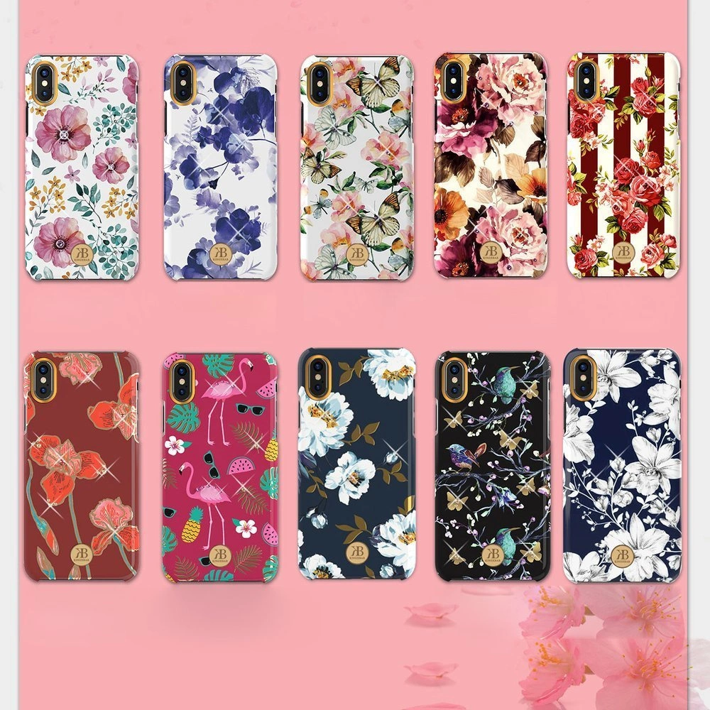 Hurtownia GSM - Etui Kingxbar Blossom Swarovski Apple iPhone XS Max růžový - KGX236 - {ean13} - Hurt