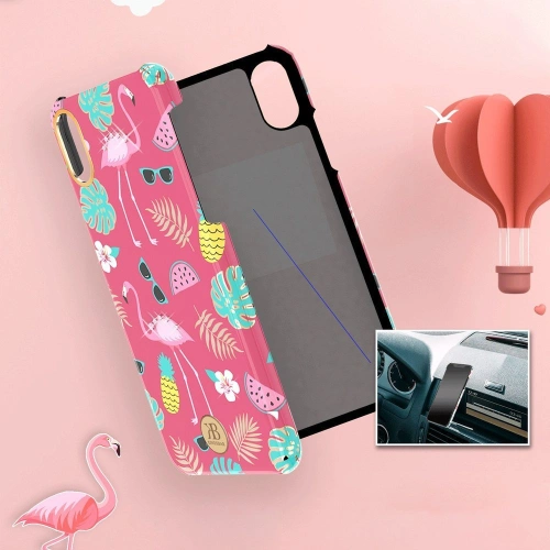 Etui Kingxbar Blossom Swarovski Apple iPhone XS Max różowy
