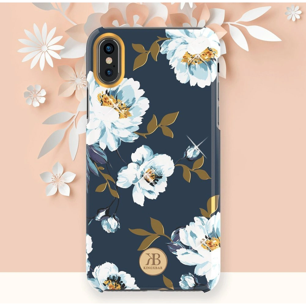 Hurtownia GSM - Etui Kingxbar Blossom Swarovski Apple iPhone XS Max rozie - KGX236 - {ean13} - Hurt