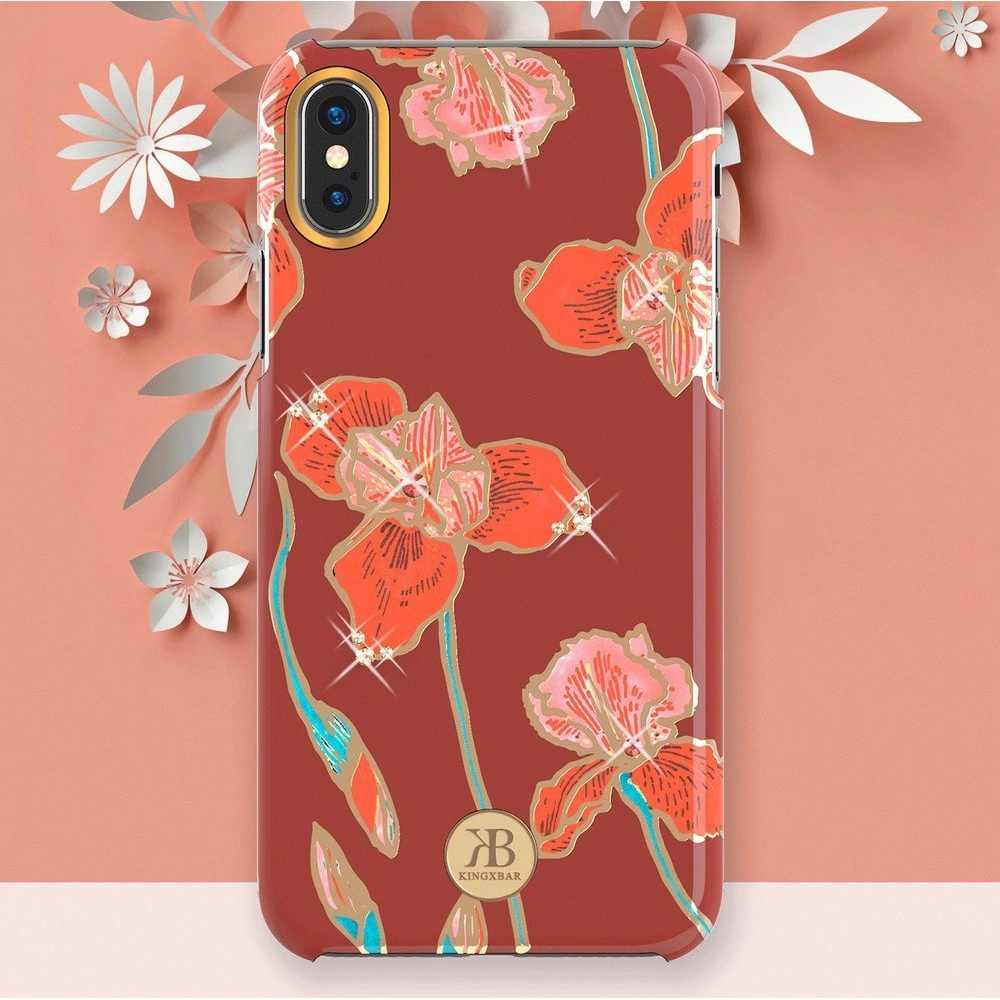 Hurtownia GSM - Case Kingxbar Blossom Swarovski Apple iPhone XS Max rosa - KGX236 - {ean13} - Hurt