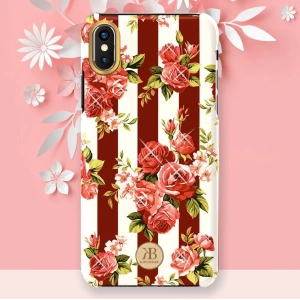 Hurtownia GSM - Case Kingxbar Blossom Swarovski Apple iPhone XS Max rosa - KGX236 - {ean13} - Hurt