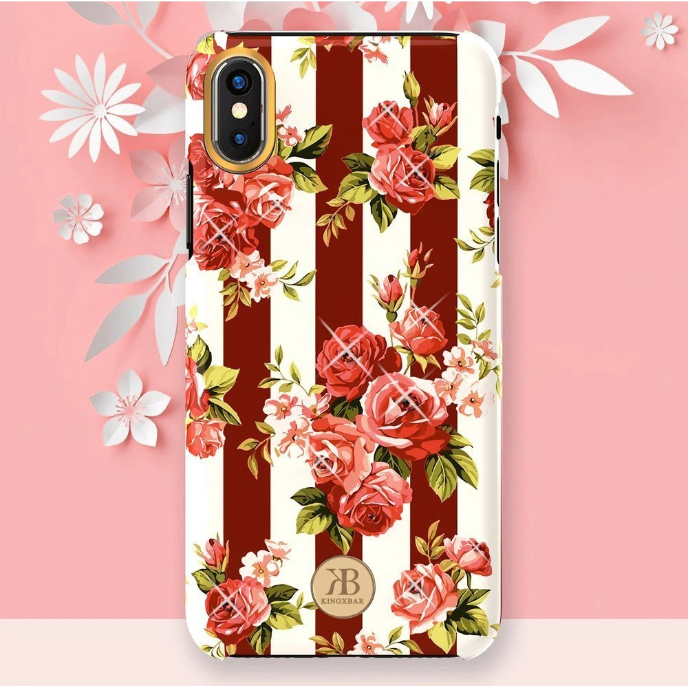 Hurtownia GSM - Case Kingxbar Blossom Swarovski Apple iPhone XS Max rosa - KGX236 - {ean13} - Hurt