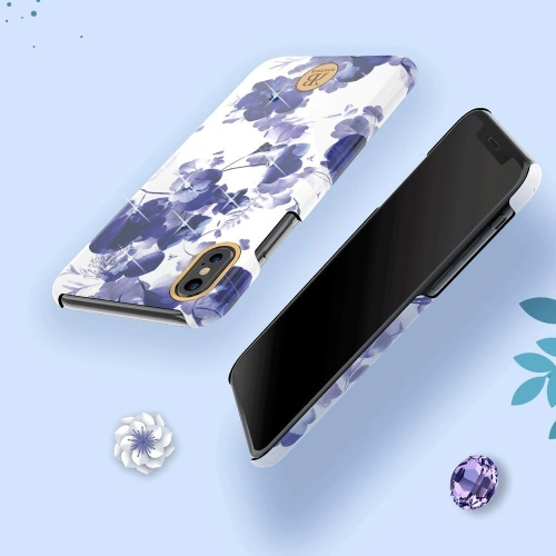 Etui Kingxbar Blossom Swarovski Apple iPhone XS Max różowy