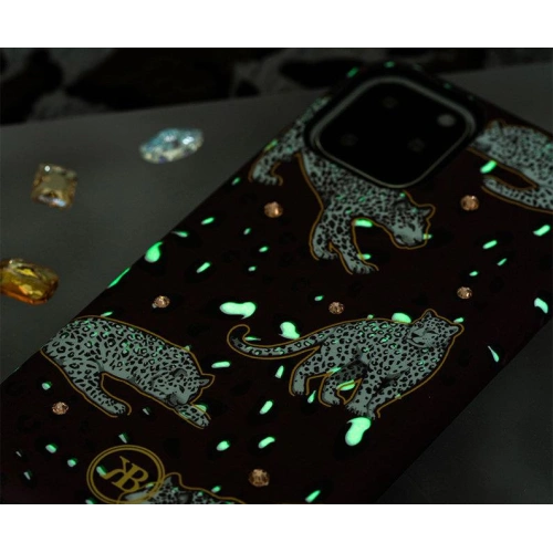 Etui Kingxbar Forest Swarovski Apple iPhone 11 Pro fioletowy