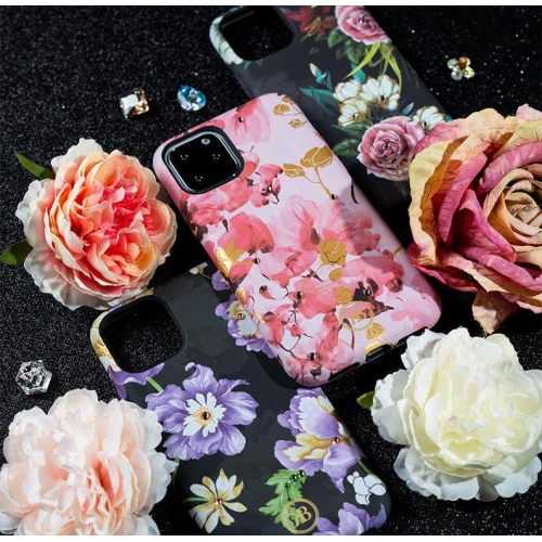 Etui Kingxbar Forest Swarovski Apple iPhone 11 Pro fioletowy