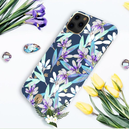 Etui Kingxbar Blossom Swarovski Apple iPhone 11 Pro wielokolorowy (Daisy)