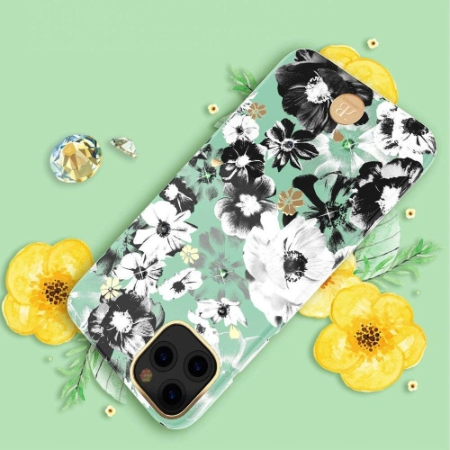 Etui Kingxbar Blossom Swarovski Apple iPhone 11 Pro Max wielokolorowy (Gardenia)