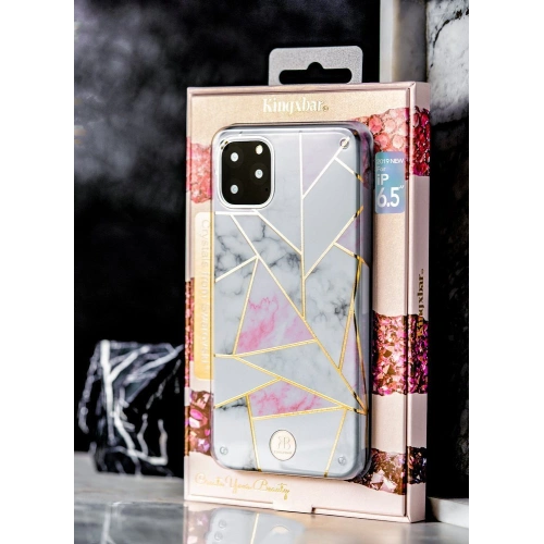 Etui Kingxbar Marble Apple iPhone 11 Pro zielony