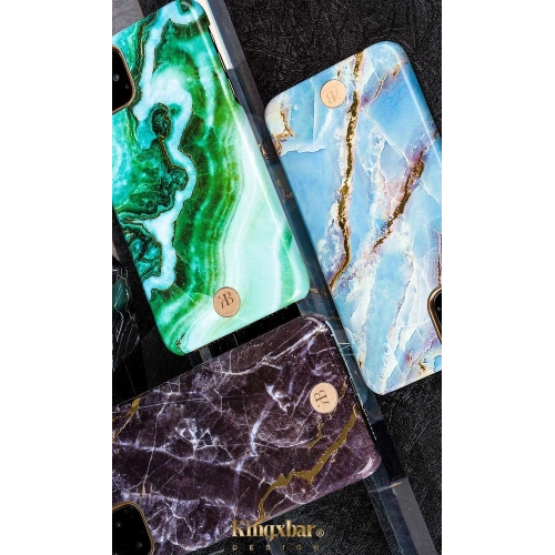 Etui Kingxbar Marble Apple iPhone 11 Pro zielony