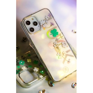 Hurtownia GSM - Case Kingxbar Lucky Swarovski Apple iPhone 12 mini transparent (Clover) - KGX249 - {ean13} - Hurt