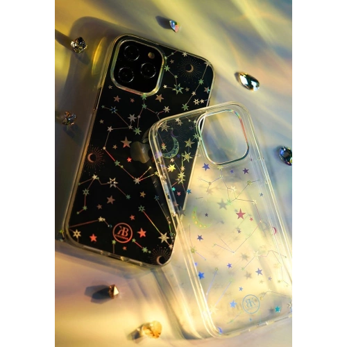 Etui Kingxbar Lucky Swarovski Apple iPhone 12 mini przezroczysty (Clover)