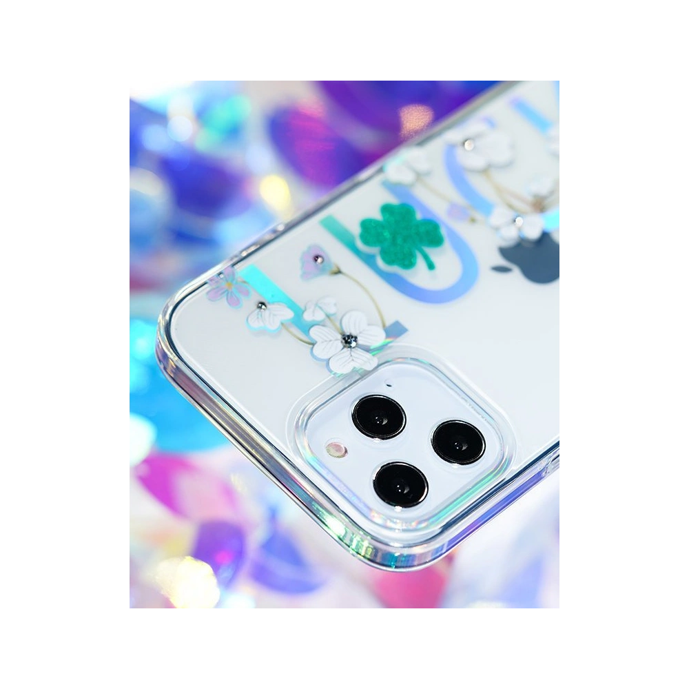 Hurtownia GSM - Case Kingxbar Lucky Swarovski Apple iPhone 12 mini transparent (Clover) - KGX249 - {ean13} - Hurt